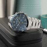 Buy Shop Hugo Boss Runner Chronograph Blue Dial Silver Steel Strap Watch for Men - 1514143 USA Online