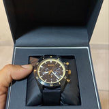 Buy Shop Hugo Boss Santiago Black Dial Black Nylon Strap Watch for Men - 1513935 USA Online