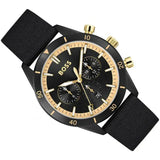 Buy Shop Hugo Boss Santiago Black Dial Black Nylon Strap Watch for Men - 1513935 USA Online