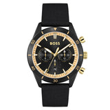 Buy Shop Hugo Boss Santiago Black Dial Black Nylon Strap Watch for Men - 1513935 USA Online