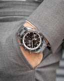 Buy Shop Hugo Boss Santiago Black Dial Silver Steel Strap Watch for Men - 1513862 USA Online
