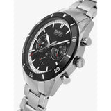Buy Shop Hugo Boss Santiago Black Dial Silver Steel Strap Watch for Men - 1513862 USA Online