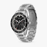 Buy Shop Hugo Boss Santiago Black Dial Silver Steel Strap Watch for Men - 1513862 USA Online
