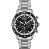 Buy Shop Hugo Boss Santiago Black Dial Silver Steel Strap Watch for Men - 1513862 USA Online