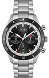 Buy Shop Hugo Boss Santiago Black Dial Silver Steel Strap Watch for Men - 1513862 USA Online