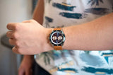 Buy Shop Hugo Boss Santiago Blue Dial Brown Leather Strap Watch for Men - 1513860 USA Online