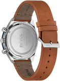Buy Shop Hugo Boss Santiago Blue Dial Brown Leather Strap Watch for Men - 1513860 USA Online