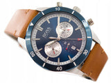 Buy Shop Hugo Boss Santiago Blue Dial Brown Leather Strap Watch for Men - 1513860 USA Online