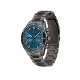 Buy Shop Hugo Boss Santiago Blue Dial Grey Steel Strap Watch for Men - 1513863 USA Online