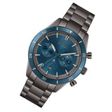 Buy Shop Hugo Boss Santiago Blue Dial Grey Steel Strap Watch for Men - 1513863 USA Online