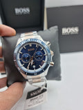 Buy Shop Hugo Boss Santiago Blue Dial Two Tone Steel Strap Watch for Men - 1513937 USA Online