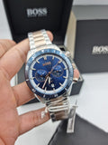 Buy Shop Hugo Boss Santiago Blue Dial Two Tone Steel Strap Watch for Men - 1513937 USA Online