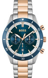 Buy Shop Hugo Boss Santiago Blue Dial Two Tone Steel Strap Watch for Men - 1513937 USA Online