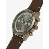 Buy Shop Hugo Boss Santiago Chronograph Grey Dial Brown Leather Strap Watch for Men - 1513861 USA Online