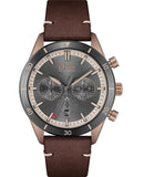 Buy Shop Hugo Boss Santiago Chronograph Grey Dial Brown Leather Strap Watch for Men - 1513861 USA Online