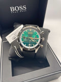 Buy Shop Hugo Boss Santiago Green Dial Black Nylon Strap Watch for Men - 1513936 USA Online