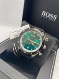 Buy Shop Hugo Boss Santiago Green Dial Black Nylon Strap Watch for Men - 1513936 USA Online
