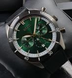 Buy Shop Hugo Boss Santiago Green Dial Black Nylon Strap Watch for Men - 1513936 USA Online