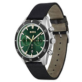 Buy Shop Hugo Boss Santiago Green Dial Black Nylon Strap Watch for Men - 1513936 USA Online