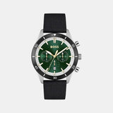 Buy Shop Hugo Boss Santiago Green Dial Black Nylon Strap Watch for Men - 1513936 USA Online