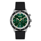 Buy Shop Hugo Boss Santiago Green Dial Black Nylon Strap Watch for Men - 1513936 USA Online