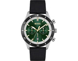 Buy Shop Hugo Boss Santiago Green Dial Black Nylon Strap Watch for Men - 1513936 USA Online