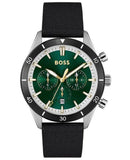 Buy Shop Hugo Boss Santiago Green Dial Black Nylon Strap Watch for Men - 1513936 USA Online
