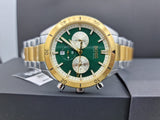 Buy Shop Hugo Boss Santiago Green Dial Two Tone Steel Strap Watch for Men - 1513872 USA Online