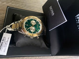 Buy Shop Hugo Boss Santiago Green Dial Two Tone Steel Strap Watch for Men - 1513872 USA Online