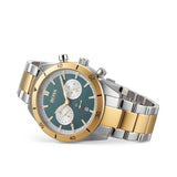 Buy Shop Hugo Boss Santiago Green Dial Two Tone Steel Strap Watch for Men - 1513872 USA Online