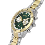 Buy Shop Hugo Boss Santiago Green Dial Two Tone Steel Strap Watch for Men - 1513872 USA Online