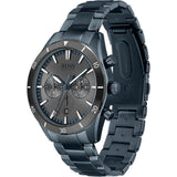 Buy Shop Hugo Boss Santiago Grey Dial Blue Steel Strap Watch for Men - 1513865 USA Online