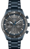 Buy Shop Hugo Boss Santiago Grey Dial Blue Steel Strap Watch for Men - 1513865 USA Online