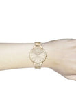 Buy Shop Hugo Boss Signature Gold Dial Gold Stainless Steel Strap Watch for Women - 1502540 USA Online