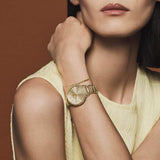 Buy Shop Hugo Boss Signature Gold Dial Gold Steel Strap Watch for Women - 1502541 USA Online
