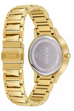 Buy Shop Hugo Boss Signature Gold Dial Gold Steel Strap Watch for Women - 1502541 USA Online