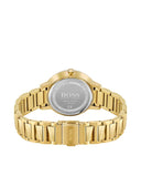Buy Shop Hugo Boss Signature Gold Dial Gold Steel Strap Watch for Women - 1502541 USA Online