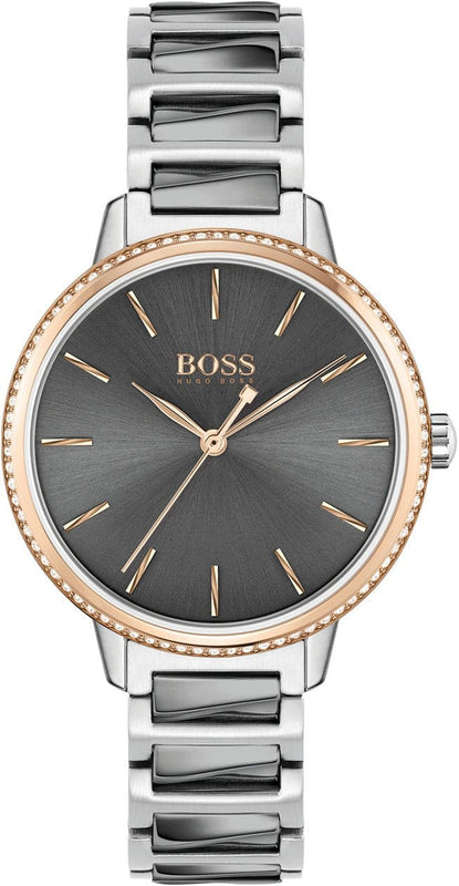 Buy Shop Hugo Boss Signature Grey Dial Silver Steel Strap Watch for Men - 1502569 USA Online