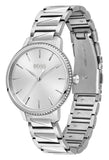 Buy Shop Hugo Boss Signature Silver Dial Silver Steel Strap Watch for Women - 1502539 USA Online