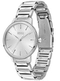Buy Shop Hugo Boss Signature Silver Dial Silver Steel Strap Watch for Women - 1502539 USA Online