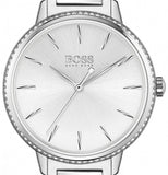 Buy Shop Hugo Boss Signature Silver Dial Silver Steel Strap Watch for Women - 1502539 USA Online