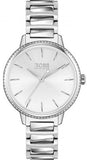 Buy Shop Hugo Boss Signature Silver Dial Silver Steel Strap Watch for Women - 1502539 USA Online