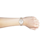 Buy Shop Hugo Boss Signature Silver Dial Two Tone Steel Strap Watch for Women - 1502567 USA Online