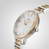 Buy Shop Hugo Boss Signature Silver Dial Two Tone Steel Strap Watch for Women - 1502567 USA Online