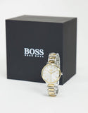 Buy Shop Hugo Boss Signature Silver Dial Two Tone Steel Strap Watch for Women - 1502568 USA Online