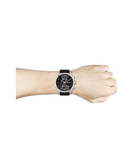 Buy Shop Hugo Boss Skymaster Black Dial Black Leather Strap Watch for Men - 1513782 USA Online