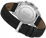 Buy Shop Hugo Boss Skymaster Black Dial Black Leather Strap Watch for Men - 1513782 USA Online