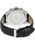 Buy Shop Hugo Boss Skymaster Black Dial Black Leather Strap Watch for Men - 1513782 USA Online