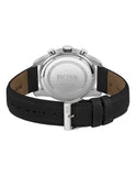 Buy Shop Hugo Boss Skymaster Black Dial Black Leather Strap Watch for Men - 1513782 USA Online