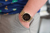 Buy Shop Hugo Boss Skymaster Black Dial Gold Mesh Bracelet Watch for Men - 1513838 USA Online
